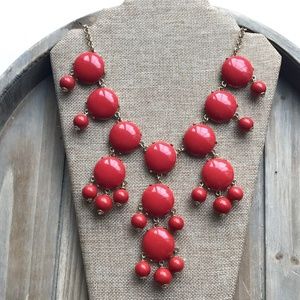 Red Bubble Necklace by My Couture